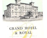 Grand Hotel &amp; Royal Viareggio Luggage Label Italy - £7.98 GBP