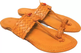 Mens Kolhapuri Soft Leather chappal BOHO Flat HT8 Jesus Sandal US size 7-12 - $36.99