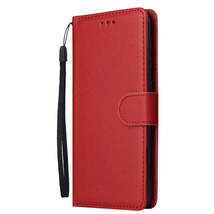 Anymob Samsung Red Leather Case Flip Wallet Phone Cover - £21.68 GBP