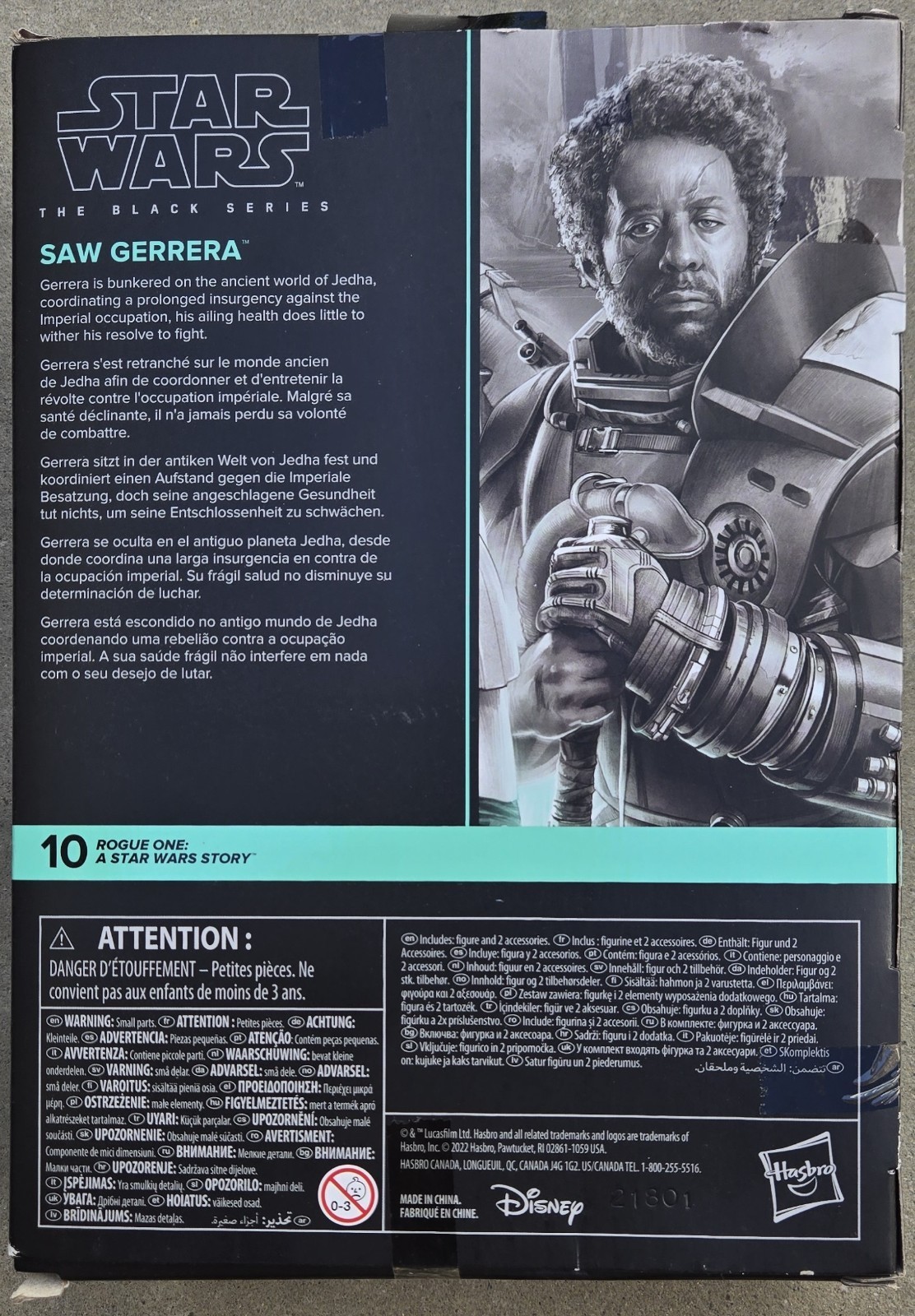 STAR WARS BLACK SERIES 6" SAW GERRERA #10  from ROGUE ONE Item image 2