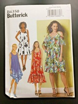 Butterick B6350 Pattern Misses&#39; Dress Pullover Loose Fitting Sz Xsm Sml Med UC - £6.32 GBP