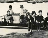 1920&#39;s Sail Boat Party Photo Women Dangling Feet Over the Side  - $17.82