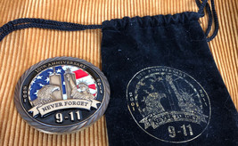 Coinforce 911 Never Forget Military Veterans Collectible 2&quot; Coin and Bag - £6.16 GBP