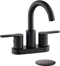 Timearrow Taf067E-Mb High Arc Modern 4 Inch Bathroom Vanity Lavatory Faucet With - £56.65 GBP