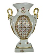 Limoges Sevres French Porcelain Castel Vase on Base w/Swan Handles &amp; Gol... - $1,784.93 MXN