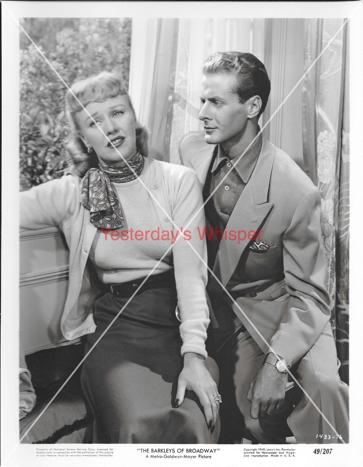 Jacques Francois Ginger Rogers Tight Sweater Original Barkleys of Broadway Photo - $19.99