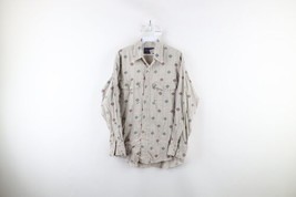 Vintage 90s Wrangler Mens 15.5 Distressed Fiesta Western Rodeo Snap Button Shirt - £30.97 GBP