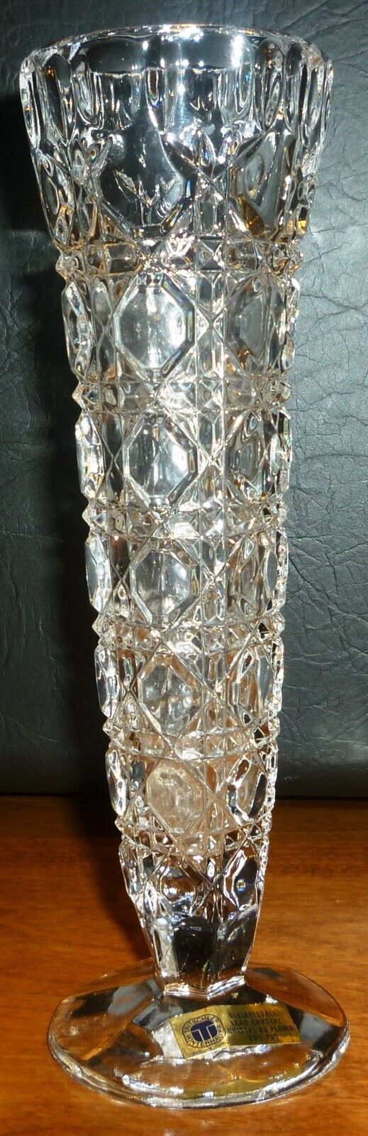 BLEIKRISTALL TRITSCHELER WINTERHALDER LEAD CRYSTAL BUD VASE 24%PB0 WEST ... - $23.52