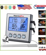 High Accuracy BBQ Grill Thermometer with Timer &amp; Dual Probe Functionality - $996.82 MXN