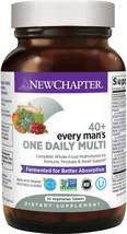 New Chapter Men&#39;s Multivitamin, Every Man&#39;s One Daily 40+, Fermented with Probio - £38.27 GBP