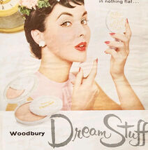 1955 Woodbury Dream Stuff Foundation Advertisement Beauty Cosmetic Vinta... - €8,58 EUR