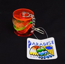 Lot 3 Paradise Toys SM Med Parrot Bird Acrylic Rattle Cylinder Rings 322 Caitec - £10.38 GBP