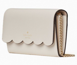 Kate Spade Gemma Parchment Leather Chain Crossbody Bag WLR00552 White Ivory NWT - £66.72 GBP