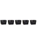 Shopping Basket Durable Black Plastic with Metal Handles Set of 25 - $193.02