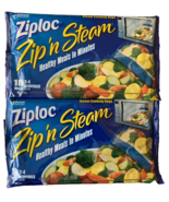 2X Ziploc Zip &#39;n Steam Microwave Cooking Bags Ready Meals 10 Count (20 T... - $69.29