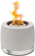 Orimit Tabletop Fire Pit With Portable Carrying Storage Bag, Concrete Ta... - £35.53 GBP