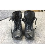 Rock &amp; Candy Boots Women’s 8 by Zigi Combat Ankle black Plaid upper Spra... - £13.12 GBP