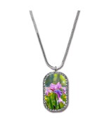 Flower Irises Necklace - £7.73 GBP