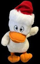 Christmas 12” Plush Duck Quacking Christmas Songs Santa Hat - £21.06 GBP