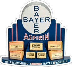 Bayer Asprin Laser Cut Metal Advertising Sign - £47.44 GBP