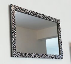 Mosaic Wall Mirror, Handmade Vertical - Horizontal Mirror H125 - £232.05 GBP
