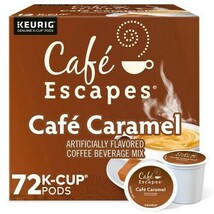 CAFE ESCAPES CAFE CARAMEL KCUPS 72CT - $39.96
