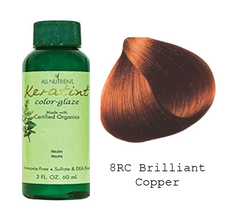 All-Nutrient Keratint Color-Glaze Hair Color - 8RC Brilliant Copper - £11.27 GBP