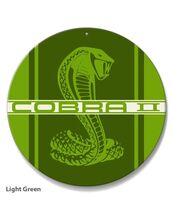 Ford Mustang Cobra 2 Car Vehicle Logo Poster Metal Round Sign 8x8in Vint... - €21,47 EUR