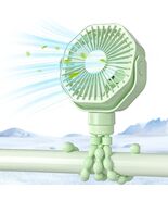 Lerat Portable Stroller Fan 3-Speed Rechargeable Clip-On Green - $222.00 MXN