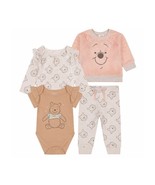 DISNEY BABY ~ Winnie the Pooh ~ 4-Pc Set ~ Top ~ 2 Bodysuits ~ Pants ~ 1... - $32.73