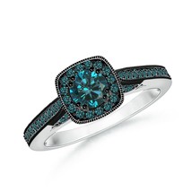 Authenticity Guarantee

Angara Natural Round Enhanced Blue Diamond Ring in 14... - £1,150.77 GBP