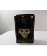 Vintage 1996 Halloween Lighted Pirate Skull Wall Plaque 11&#39;&#39; tall - $49.49