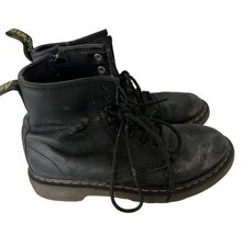 Dr Martens Kids Shoes Delaney Black Leather 1460J 8 Eye Junior Boots Size 1 - £13.59 GBP