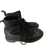 DR MARTENS Kids Shoes DELANEY Black Leather 1460J 8 Eye Junior Boots Size 1 - £13.64 GBP
