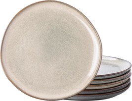 Amorarc Ceramic Dinner Plates Set Of 6,10.5 Inch Handmade, Reactive Color - £51.35 GBP