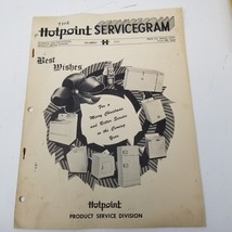 Hotpoint Servicegram December 1951 Range Timer Repair Sound Deadener Dis... - £15.11 GBP