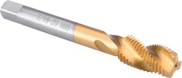 Burkit 7/16&quot;-20 Unf Spiral Flute Tap, Hss Titanium Coated Spiral Flute Plug - $35.97