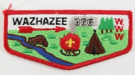 Vintage Wazhazee 366 Plastic Red WWW OA Order Arrow Boy Scout BSA Pocket Patch - £9.15 GBP