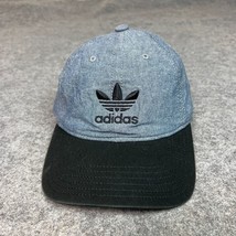 Adidas Mens Hat Cap Blue Black Strapback Adjustable Logo Casual Sports T... - £14.50 GBP