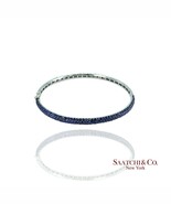 EFFY Royal Blue Sapphire 14K (585) White Gold Bangle / Bracelet - $3,524.40