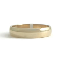 Plain Polished Wedding Band Ring 10K Yellow Gold, Size 6, 3.9 mm, 2.49 Grams - £234.95 GBP