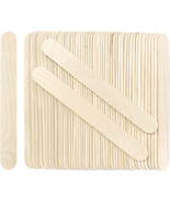 200Pcs Jumbo Wooden Craft Sticks Wooden Popsicle Craft Sticks Stick 6” L... - £9.61 GBP