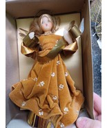 Vtg Pauline Leidel Spreen Wax Angel Tree Topper W/ Scroll In Box W. Germany - £73.99 GBP