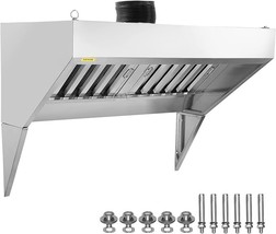 VEVOR Commercial Exhaust Hood, 4FT Food Truck Hood Exhaust, 201 Stainles... - £886.49 GBP