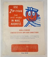 VTG 1960s New Larger United States Zipcode Directory Booklet MR. ZIP Zip... - $372.53 MXN