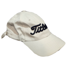 Titleist White Navy Blue Gray Golf Cap Hat Strapback Embroidered 100% Cotton - $19.24