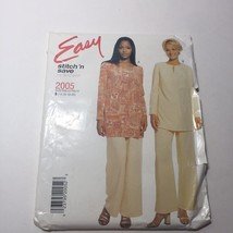 Easy Stitch 'n Save 2005 Size 14-20 Misses' Tunic and Pull-on Pants - $12.86