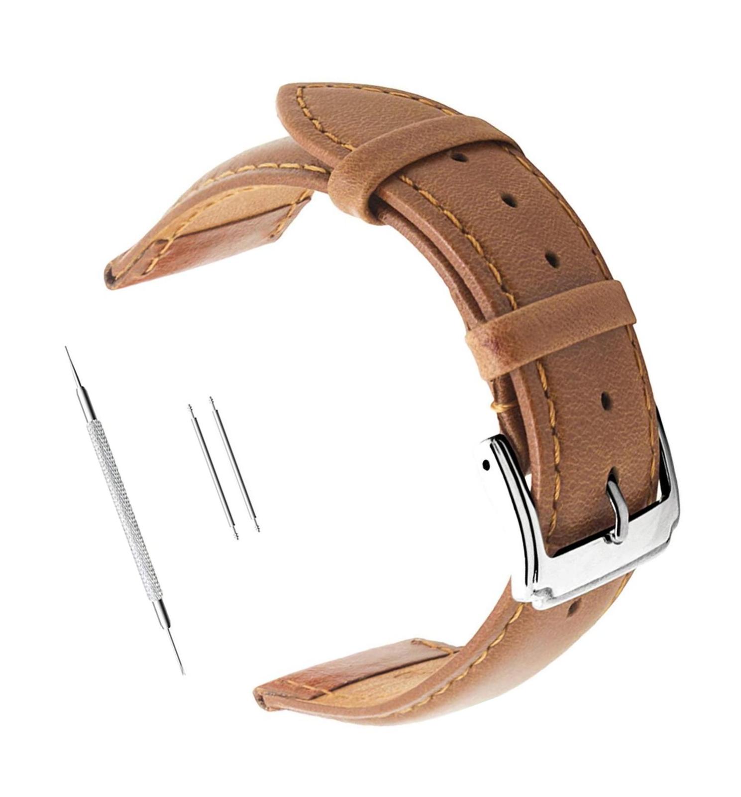 18mm 20mm 22mm Calf Leather Watch Band, Extra Soft - $47.83