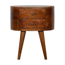 Artisan Furniture Chestnut Rounded Nightstand - £190.18 GBP