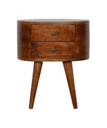 Artisan Furniture Chestnut Rounded Nightstand - £188.71 GBP